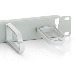 EQUIP Panel Gestión Cables 19" 1HE Gris Claro RAL 7035