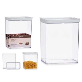 Gondol Tarro Plástico Hermético Rectangular 3,3L (10,5x21x23,7cm) Transparente (Set de 6) Precio: 26.49999946. SKU: S3608242