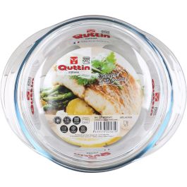 Quttin Cacerola Vidrio Redonda con Tapa 1.6+0.5L 23.7x20x10cm (3 Unidades)