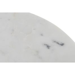 DKD Home Decor Mesita Auxiliar 40 x 50 x 40 cm Mármol Metal