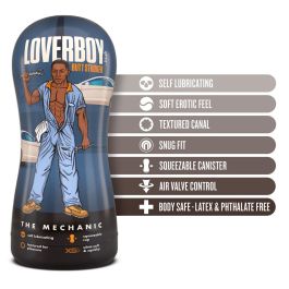 Masturbador Masculino Blush Loverboy Marrón Masturbador Masculino Blush Loverboy Marrón