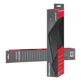 Genesis Carbon 500 MAXI LOGO Alfombrilla de Ratón Gaming, Superficie Speed, Antideslizante, Resistente al Agua, 900x450x2.5mm, Negro