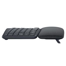 Logitech 920-010105 Teclado Inalámbrico Ergonómico Partido Ergo K860. Postura mejorada, reposamuñecas acolchado y conexión Bluetooth/USB