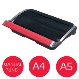 GBC 4410061 Encuadernadora de Canutillo CB15, Negro/Plateado