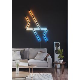 Nanoleaf Lines Skin Negro Mate 9 Piezas - Cubiertas Snap-On Ultra Ligeras para Personalizar Barras Luminosas
