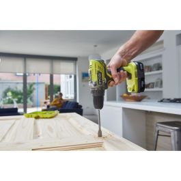 RYOBI 3 herramientas: 1 taladro-destornillador Brushless + 1 amoladora de 115 mm + 1 sierra de calar + 2 baterías 4 Ah y 2 Ah + 1 cargador y 1 bolsa