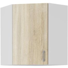 SARA 6060 Unidad Alta de Esquina - Decoración Roble Sonoma - L59xP59xH71,5 cm