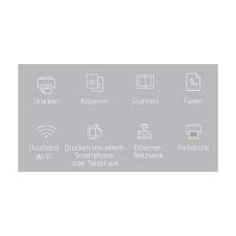 HP Color LaserJet Pro MFP M283fdw Impresora Multifunción Láser a Color, WiFi, LAN, A4