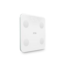 Báscula Digital de Baño SPC Internet ATENEA FIT 3 Blanco Cristal Templado 180 kg 50 x 50 x 28 cm