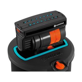 Gardena Versenk-Viereckregner OS 140 Aspersor Emergente para Césped, Área de Riego hasta 140 m², Negro