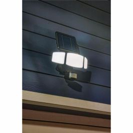 Galix Foco Solar Exterior de 3 Cabezales con Detector de Presencia, 1000 Lúmenes y Cable 5m - Iluminación Ajustable, Detección 10m