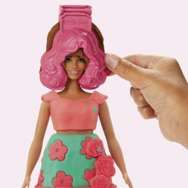 Hasbro Barbie Play-Doh Rosas y Cerquillos Set de Manualidades para Crear Ropa y Peinados, Edad +5 Años