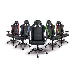 DRIFT DR200 Silla Gaming Profesional, Asiento Acolchado, Reposabrazos Ajustable 3D, Respaldo Reclinable hasta 135 Grados, Negro