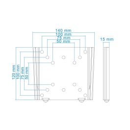 Soporte de Pared Fijo TooQ LP1023F-B para TV de 13-27"/ hasta 30kg Soporte de Pared Fijo TooQ LP1023F-B para TV de 13-27"/ hasta 30kg