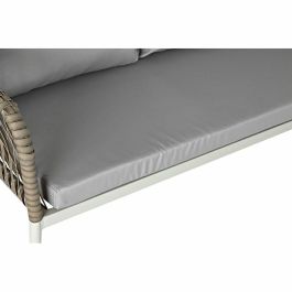 Sofa Terraza Y Jardin DKD Home Decor Blanco Marron Claro 190 x 70 x 190 cm Set de 3 Sofa Terraza Y Jardin DKD Home Decor Blanco Marron Claro 190 x 70 x 190 cm Set de 3