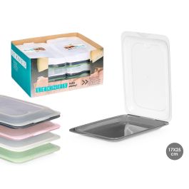 Leknes Set 4 Fiambreras de Plástico PP, 1,2L, Colores Surtidos, 25 x 17,1 x 3,5 cm (12 Unidades) Precio: 61.49999966. SKU: B1DYNTE7TK