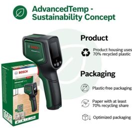 Bosch AdvancedTemp detector térmico infrarrojo preciso y fácil de usar para fallos de aislamiento y temperatura ambiente