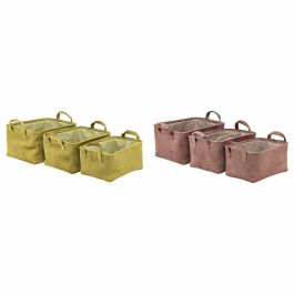 Cesta Basicos DKD Home Decor Mostaza Terracota 29 x 20 x 38 cm Set de 3 (2 Unidades) Precio: 49.50000011. SKU: S3039233