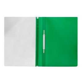 Carpeta Dossier Fastener Plastico Q-Connect Din A4 Verde 25 unidades