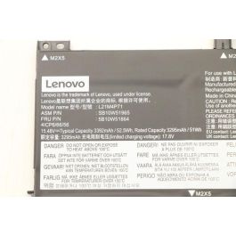 Lenovo Batería Interna Original de Ión Litio 52.5Wh, 4 Celdas para Portátiles Lenovo Compatibles, Larga Duración