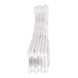 Dem Set de 6 Perchas de Plástico Blanch 42 x 20 cm (8 Cajas)