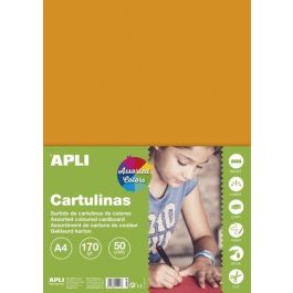 Cartulina A4 Apli 170Gr Paquete De 50 Hojas Colores Intensos Surtidos Precio: 7.69000012. SKU: BIX15117