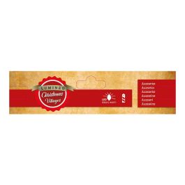 Lumineo Farolas de Navidad LED, Set 4 uds, Ø2.5 x 12 cm, 4 luces LED Cálidas, IP20, Decoración Interior