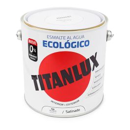 Esmalte ecológico al agua blanco satinado 2,5l titanlux 01t056625