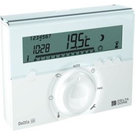 Delta Dore Deltia 8.03 Termostato de ambiente programable por radio para caldera, radiador eléctrico, bomba de calor