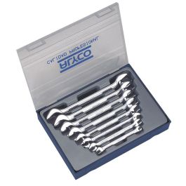 Alyco Juego de 8 Llaves Fijas Doble Boca. Set Profesional con Medidas: 6x7, 8x9, 10x11, 12x13, 14x15, 16x17, 18x19, 20x22 mm Precio: 38.69000047. SKU: B164HSFVLW