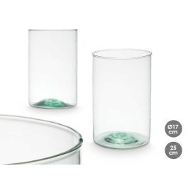 Giftdecor Jarrón de Vidrio Reciclado Cilindro Transparente 17 x 25 cm (6 Unidades) Precio: 29.79000035. SKU: B1FTJDNCMR