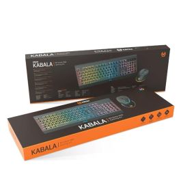 Krom Pack Gaming Kabala Teclado y Ratón Inalámbricos RGB Anti-ghosting NXKROMKBLSP