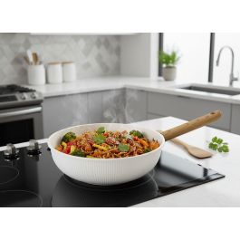 Inde Sarten Wok 26 cm Aluminio Fundido Inducción Daisy (6 Unidades)