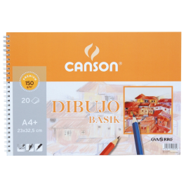 Canson Bloc Dibujo Basik DIN A4 23x32.5 cm 20 Hojas 150 gr/m2