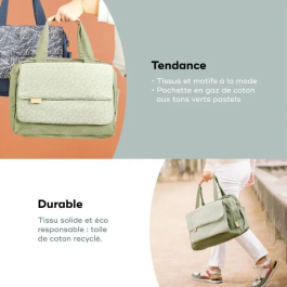 Babymoov Bolso Cambiador Day to Day BAB3661276183407, Capacidad 23L, Muchos Bolsillos, 6 Accesorios Incluidos, Diseño Abstracto