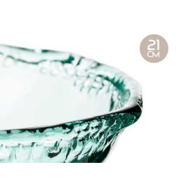 Giftdecor Jarron Vidrio Azteca 21 cm Cristal Transparente (Set de 6)