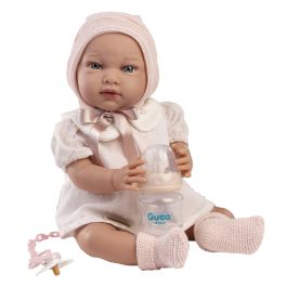 Muñecas Guca 10302 Muñeca Lola con peso, 42 cm, 7,515 kg, cuerpo de tela y vinilo suave. Edad +3 años.