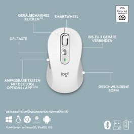 Logitech SIGNATURE SLIM COMBO MK950 OFF Teclado y Ratón Inalámbrico Bluetooth RF QWERTZ Español Blanco
