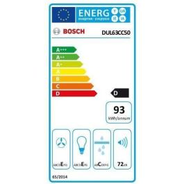 Bosch DUL63CC50 Campana Extractora Mural 60 cm Acero Inoxidable 350 m³/h 72 dB 3 Velocidades Evacuación y Recirculación LED Bosch DUL63CC50 Campana Extractora Mural 60 cm Acero Inoxidable 350 m³/h 72 dB 3 Velocidades Evacuación y Recirculación LED