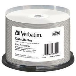 DVD-R Verbatim DATALIFE PLUS 4,7 GB 16x 50 Piezas (4 Unidades)