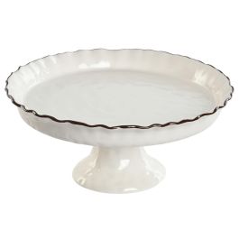 Plato Cottage DKD Home Decor Blanco Marron 26 x 11 x 26 cm Precio: 25.88999974. SKU: B19E3KAFMJ