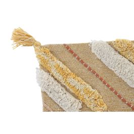 DKD Home Decor Funda Cojín Amarillo Poliéster y Algodón 40 x 60 cm