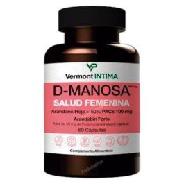 VERMONT INTIMA D-Manosa Arandabin Forte 60 Cáp. Apoyo Vías Urinarias con Arándano Rojo 400mg Precio: 28.5000001. SKU: B19KS7TP7P