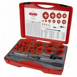 Set de coronas perforadoras RUKO 106318 Acero de alta velocidad (HSS) 19 piezas Precio: 278.88999963. SKU: B1EXAH3ZYT