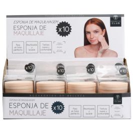 Cosmetic Club Juego de 10 Esponjas de Maquillaje Reutilizables y Lavables para Aplicación Perfecta
