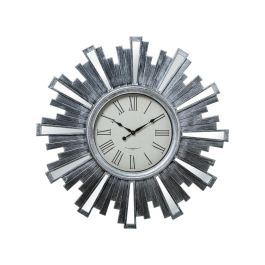 Reloj de Pared Alexandra House Living Gris Plateado Resina Plástico 57 x 4 x 57 cm