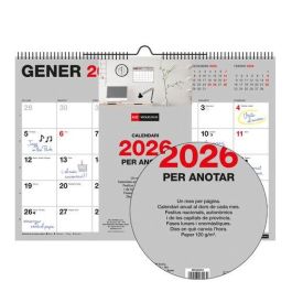 Calendario (2026) Catalan Miquelrius Paret Basic Mensual Para Escribir A3 420X296 Precio: 9.5000004. SKU: B17YM4BHCD