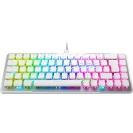 Teclado mecánico óptico inalámbrico para juegos Turtle Beach Vulcan II Mini, color blanco