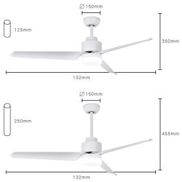 Ventilador de Techo con Luz SPC Internet 6499B MAX2 43 W Blanco