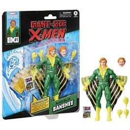 HASBRO Figura Marvel Legends X-Men Marvel's Banshee Articulada 15cm con 5 Accesorios y Cabezas Alternativas